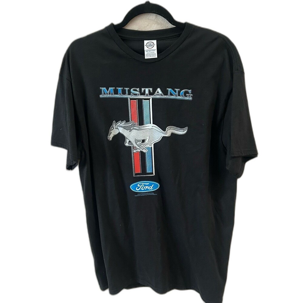 Delta T-Shirt Men’s Size L Color Black Ford Mustang Graphic Pro Weight